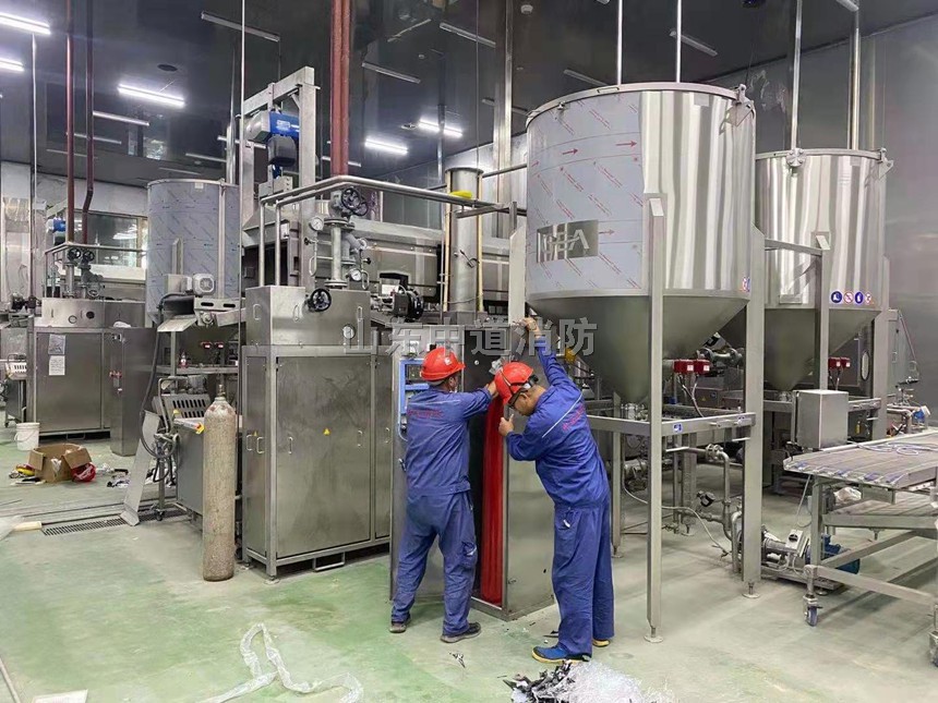 连续油炸机二氧化碳自动灭火装置